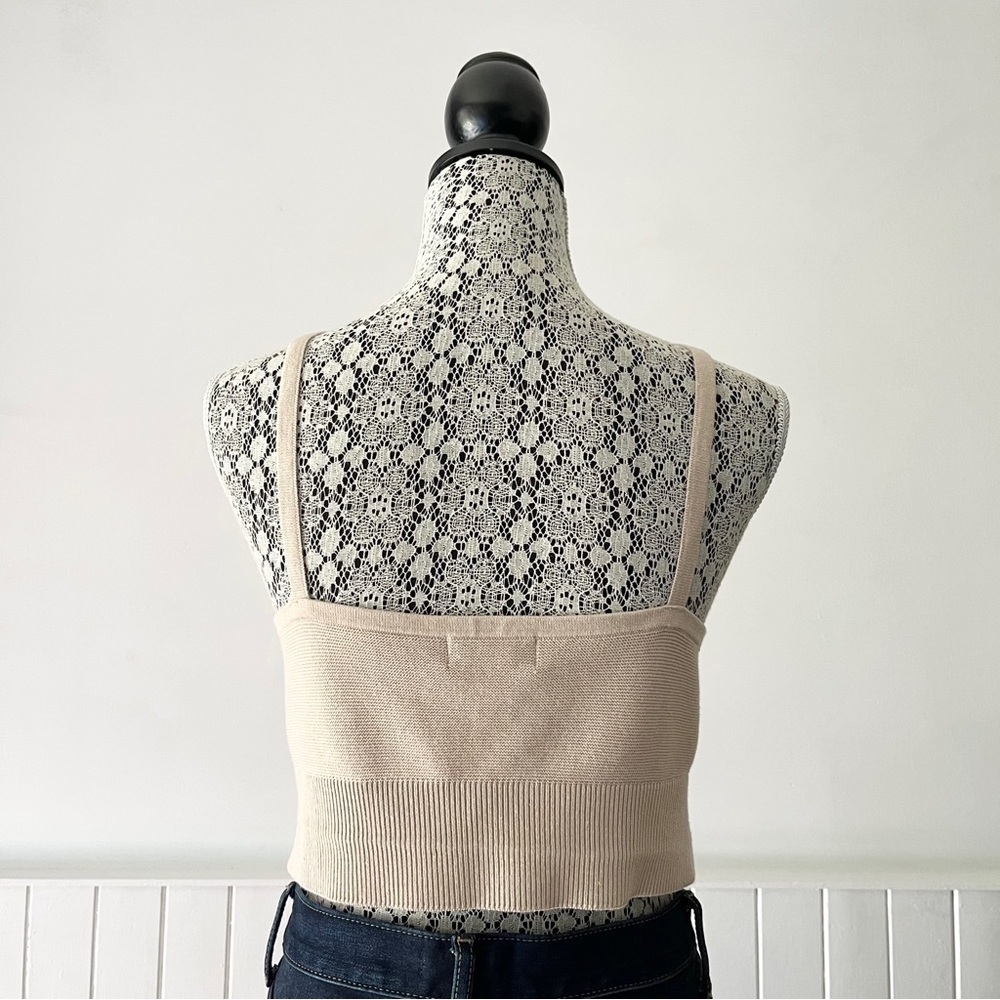 H&M Cropped Knit Tank Top Size XL - Picture 3 of 9